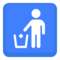 Litter in Bin Sign emoji on Facebook